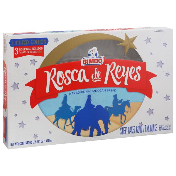 Rosca de Reyes “Bimbo” Mexican Traditional Sweet Baked Good 2 Lb.