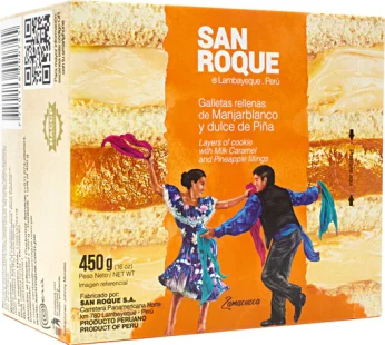 King Kong Peruvian “San Roque” Manjarblanco y Dulce de Piña 450 g