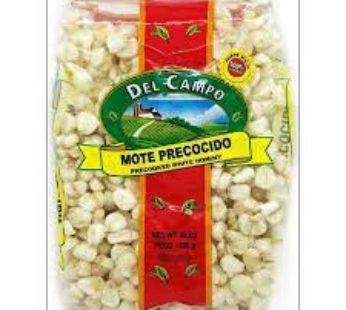 Mote Precocido “Del Campo” Precooked White Hominy 454 grs.