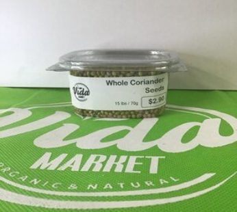 Whole Coriander Seeds (Semillas enteras de Cilantro)