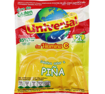 Gelatina Piña “Universal” Con Vitamina C Pineapple Jelly 150 grs